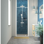 Sealskin Contour Draaideur voor nis 90x200 cm, 6 mm helder veiligheidsglas Mat wit SW696337