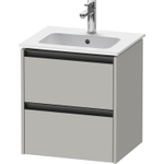 Duravit Ketho.2 wastafelonderkast 51x42x54.9cm geschikt voor 1 waskom Spaanplaat Betongrijs Mat SW772653