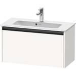 Duravit Ketho 2 wastafelonderbouwkast met 1 lade 68x39x44cm met greep antraciet wit supermat SW771830