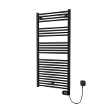 Plieger Elba Electrical elektrische designradiator - 1262X500mm - met thermostaat - 500w - mat zwart SW1221761