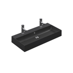 Thebalux Aura, 100cm, wastafel 2x kr gat, keramiek SW819380