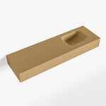 Mondiaz LEX Fontein - 100x30x12cm - wasbak Rechts - zonder kraangaten - solid surface - Oro SW1026107