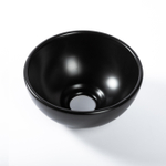 QeramiQ Dely Waskom - 20x20x9cm - keramiek - rond - mat zwart SW1182465