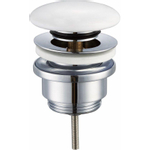 Mondiaz Easy Clickwaste solid surface - rond - Talc Wit SW484766