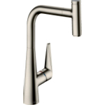 Hansgrohe Talis select s keukenkraan 280 met uittrekbare vuistdouche rvs look GA59684