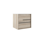 Adema Prime Essential Wastafelonderkast - 59.5x55x45.5cm - 2 lades - Standaard greep - MDF - beech (hout) SW892658