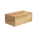 Arcqua Living Onderkast - 80x46x30cm - 1 lades - greeploos - gemelamineerd spaanplaat - oak natural SW909445