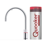 Quooker NL Nordic round kokendwaterkraan opbouw uitloop draaibaar met Pro3 reservoir Chroom SW3963