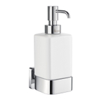 Smedbo Ice SoftCube Zeepdispenser - 350ml - wandmontage - chroom/porselein SW421781