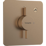 Hansgrohe Duoturn Q inbouwkraan voor 1 functie brushed bronze SW918574