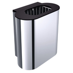 Emco System 2 afvalemmer ovaal edelstaal 0638357