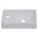 HR Badmeubelen Qube Fontein - 41x22x10cm - kraangat links - wit SW46