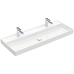 Villeroy & Boch Collaro meubelwastafel 120x47cm zonder overloop 2 kraangaten wit SW358383