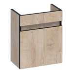 Saniclass SolutionPlus fonteinonderkast 40x45x22cm met 1 linksdraaiende deur MFC Sahara SW522782