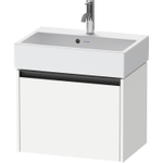 Duravit Ketho 2 wastafelonderbouwkast met 1 lade 58.4x39x44cm met greep antraciet wit mat SW772891