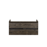 HR badmeubelen Infinity Wastafelonderkast - 120x44.8x55cm - 2 lades - greeploos - dubbele sifonuitsparing espresso SW529898