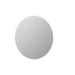 INK SP25 Spiegel - 120x3x120cm - LED onder en boven colour changing - dimbaar - Spiegelverwarming - rond - in stalen kader - aluminium Spiegel SW798392