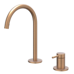 IVY Bond Wastafelmengkraan - 2-gats - bladmontage - uitloop - coldstart - Geborsteld mat koper PVD SW1030759