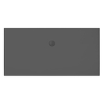 Xenz Flat douchevloer 180x90x4cm rechthoek Acryl Ebony SW379088