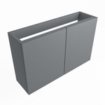 Mondiaz FOWY fonteinonderkast - 80x22x50cm - 2 deuren - push to open - softclose - Plata SW1016837