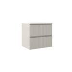Adema Prime Blend Wastafelonderkast - 60x55x45.9cm - 2 lades - geintegreerde greep - MDF - mat cotton (beige) SW892638