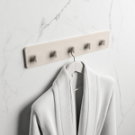 Mondiaz Easy Handdoekhaak - 4.2x45x9cm - opbouw - Solid surface - Linen mat SW644687