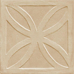 Ragno Amuri Wandtegel - decor - - 20x20cm - 10mm - Biscotto (Beige) SW1171386