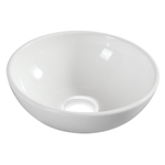 Wiesbaden Kimo waskom rond 28 x 10 cm keramiek glans wit SW296024