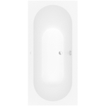 Villeroy & Boch Oberon kunststof duobad quaryl rechthoekig 190x90x48cm incl. poten mat wit SW454199