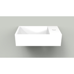 Arcqua Marble Free fontein - 40x22x12cm - kraangat rechts - glans wit SW909465