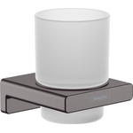 Hansgrohe Addstoris glashouder met glas brushed black chroom SW651570