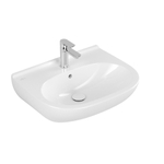 Villeroy en Boch O.novo wastafel 60x49cm met overloop 1 kraangat wit 0124126