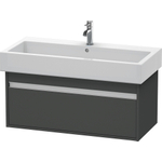 Duravit Ketho Wastafelonderkast 95x44x41cm 1 lade Standaard greep met softclose spaanplaat Grafiet Mat 0280170