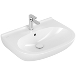 Villeroy en Boch O.novo wastafel 65x51cm zonder overloop 1 kraangat ceramic+ wit 0124133