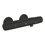 GROHE Precision Trend QuickFix Douchekraan - thermostatisch - met omstel - met koppelingen - HOH=12cm - matte black SW1126845