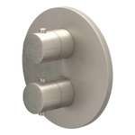 IVY Bond Afbouwdeel - voor Inbouwthermostaat - 2-weg stop-omstel - rond rozet - Geborsteld nickel PVD SW1030947