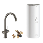 GROHE Red Keukenkraan - hoog - c uitloop - met l size boiler - hard graphite geborsteld SW438846