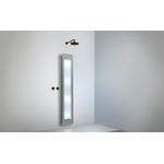 Sunshower Round Plus L infrarood + UV licht opbouw incl. wandbeugel 185x33x12cm full body Organic grey SW769471