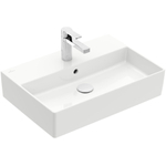 Villeroy & Boch Memento 2.0 wastafel onderzijde geslepen 60x42cm met overloop 1 kraangat wit 4A226G01 SW354334