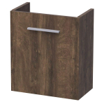 Saniclass Florence fonteinonderkast 40x45x22cm met 1 linksdraaiende deur zonder greep MFC Burned Bark SW370717