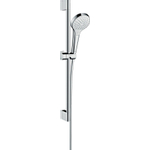 Hansgrohe Croma Select S Vario glijstangset met Croma Select S Vario handdouche EcoSmart 65cm met Isiflex`B doucheslang 160cm wit/chroom 0605497