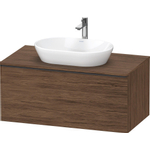 Duravit D-Neo wastafelonderkast 100x45.9x55cm 1 lade Noten (donker) Mat SW640951