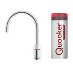 Quooker NL Nordic round kokendwaterkraan opbouw uitloop draaibaar met Pro3 reservoir RVS SW99141