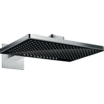 Hansgrohe Rainmaker select 460 2jet hoofddouche wand uitvoering zwart glas chroom SW100005