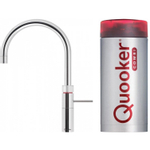 Quooker NL Fusion round kokendwaterkraan opbouw uitloop draaibaar met Combi+ reservoir Chroom SW299675