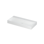 INK United wastafel - 100x45x11cm - 1 wasbak - 1 kraangat - porselein wit glans SW207335