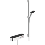 Hansgrohe Pulsify thermostaat met glijstangset 90cm 10.5cm 3jet chroom SW651035