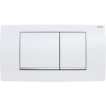 Geberit Twinline bedieningplaat, 2-toets spoeling frontbediening voor toilet 34x18.5cm wit OUTLETSTORE STORE33226