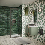 Crosswater Asura zijpaneel voor inklapbare deur - 80cm - leisteen SW1176558