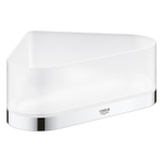 GROHE Selection Douchetray - 17x17x20x8.5cm - hoekmodel - wandmontage - chroom/mat glas SW444380